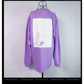 NieR 袖襟リブ付き PASTEL LABENDER CUTSEW(Tシャツ/カットソー(七分/長袖))