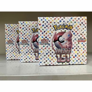 ポケモンカード151 シュリンク付き　3BOX (Box/デッキ/パック)