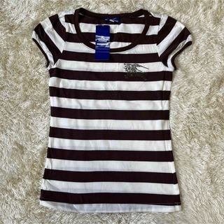 バーバリーブルーレーベル(BURBERRY BLUE LABEL)の未使用BURBERRY バーバリーブルーレーベル　ストライプＴシャツ38(Tシャツ(半袖/袖なし))