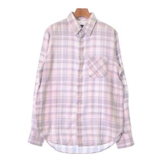 ラグアンドボーン(Rag & Bone)のrag & bone カジュアルシャツ M グレーxピンクx白(チェック) 【古着】【中古】(シャツ)