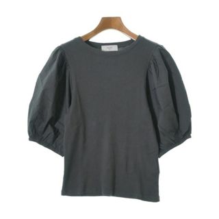 スローブイエナ(SLOBE IENA)のSLOBE IENA スローブイエナ Tシャツ・カットソー -(S位) グレー 【古着】【中古】(カットソー(半袖/袖なし))