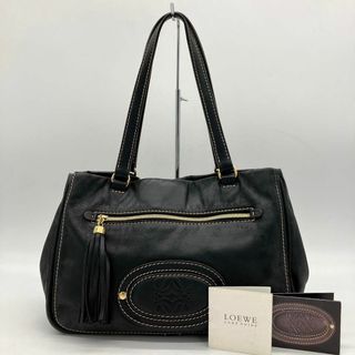 ロエベ(LOEWE)の【LOEWE】ショルダーバッグ　マドリード　アナグラム　レザー　ブラック(ショルダーバッグ)