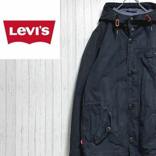 リーバイス(Levi's)のリーバイス　ジップアップジャケット　パーカー　黒　マルチポケット　レッドタブ　M(その他)