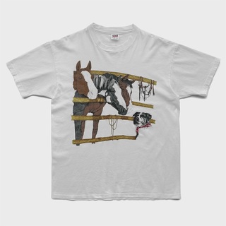 ヴィンテージ(VINTAGE)の90sヴィンテージ｜アニマルプリント Sheepdog Tシャツ [XL](Tシャツ/カットソー(半袖/袖なし))