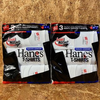 ヘインズ(Hanes)のHanes 70TH ANNIVERSARY 3パック Tシャツ S 2セット(Tシャツ/カットソー(半袖/袖なし))