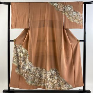 訪問着 身丈151cm 裄丈63.5cm 正絹 優品 【中古】(着物)