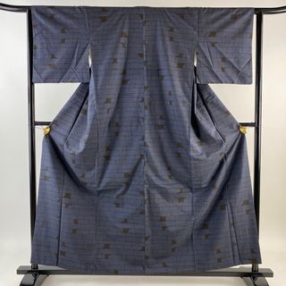 紬 身丈159cm 裄丈63cm 正絹 優品 【中古】(着物)