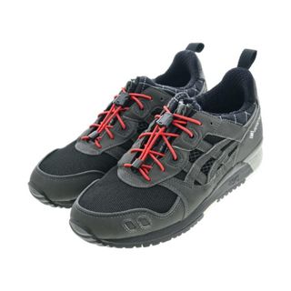 アシックス(asics)のasics アシックス スニーカー 25.5cm 黒xダークグレー 【古着】【中古】(スニーカー)