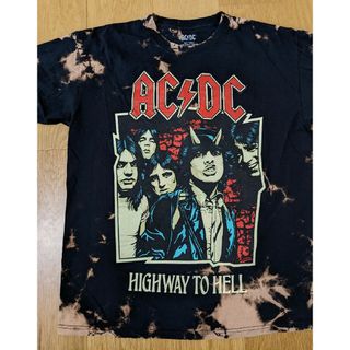 極美品　Tシャツ　ACDC タイダイ　AC/DC　Lサイズ(Tシャツ/カットソー(半袖/袖なし))