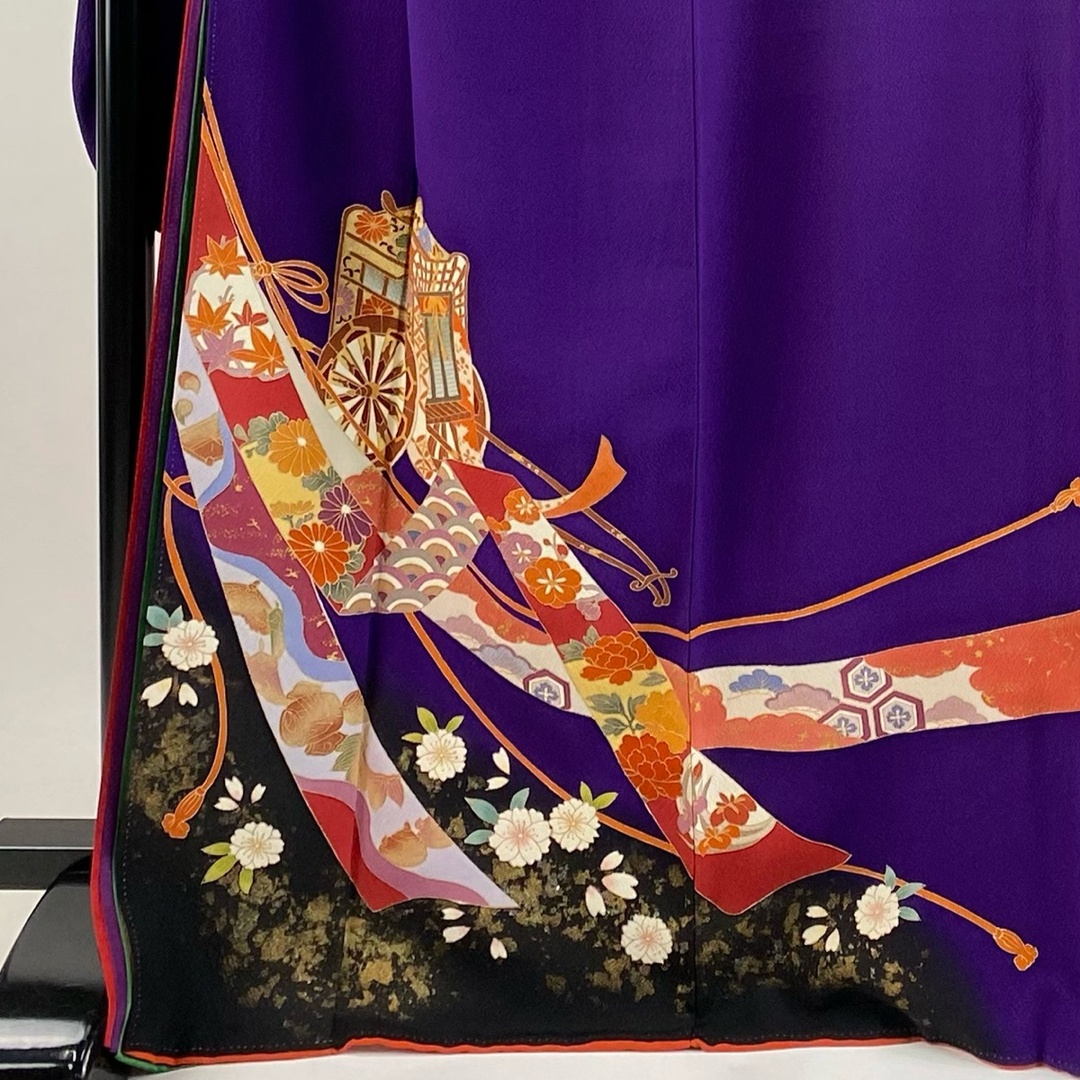 振袖 身丈168cm 裄丈69cm 正絹 秀品 【中古】 振袖 身丈168cm 裄丈69cm 正絹 秀品 【中古】