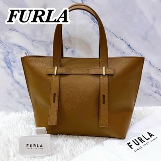 フルラ(Furla)の美品　FURLA フルラ　ジョーヴェ　レザー　トートバッグ　購入証明書(トートバッグ)