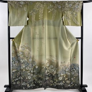 訪問着 身丈161cm 裄丈66.5cm 正絹 美品 逸品 【中古】(着物)