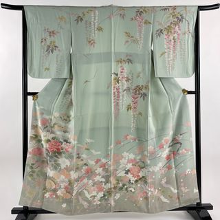 訪問着 身丈159cm 裄丈65cm 正絹 名品 【中古】(着物)