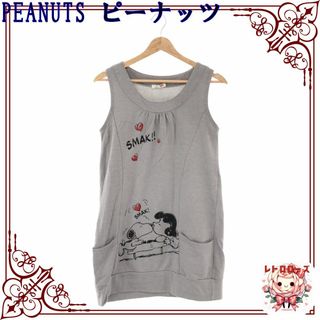 ピーナッツ(PEANUTS)のPEANUTS ピーナッツ トップス チュニック スヌーピー プリント(チュニック)