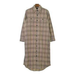 ペンドルトン(PENDLETON)のPENDLETON ペンドルトン ワンピース F ベージュ(チェック) 【古着】【中古】(ひざ丈ワンピース)