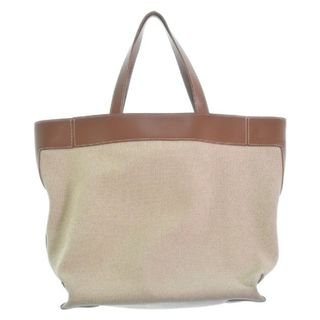 イアクッチ(IACUCCI)のIACUCCI イアクッチ トートバッグ - 茶xベージュ 【古着】【中古】(トートバッグ)