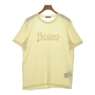 ヘルノ(HERNO)のHERNO ヘルノ Tシャツ・カットソー 50(XL位) クリーム 【古着】【中古】(Tシャツ/カットソー(半袖/袖なし))