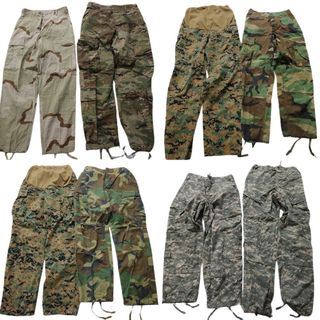 古着卸 まとめ売り フィールドパンツ 米軍実物 ミリタリー 8枚セット (メンズ XS /S ) カモ柄MIX デジタルカモ ウッドランド NMU MT2016(その他)