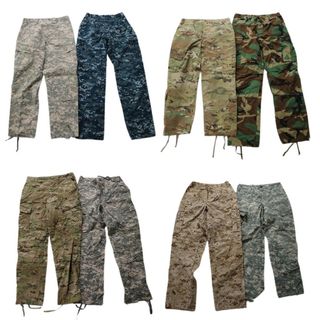 古着卸 まとめ売り フィールドパンツ 米軍実物 ミリタリー 8枚セット (メンズ M ) カモ柄MIX マルチカム デジタルカモ MT2005(その他)