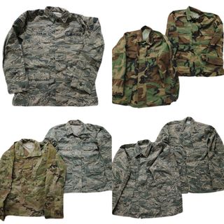 古着卸 まとめ売り フィールドジャケット 米軍実物 ミリタリー 7枚セット (メンズ XS /36 /33 ) カモ柄MIX デジタルタイガー MT2092(その他)