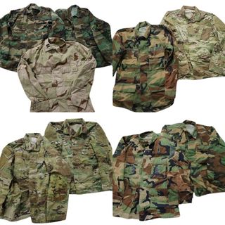 古着卸 まとめ売り フィールドジャケット 米軍実物 ミリタリー 9枚セット (メンズ S ) カモ柄MIX  マルチカム デザートカモ MT2090(その他)