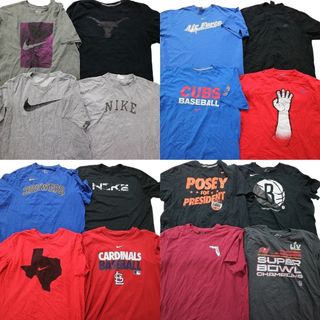 古着卸 まとめ売り ナイキ 半袖Tシャツ 16枚セット (メンズ XL /2XL ) カラー系 プロチーム NFL MT2084(その他)