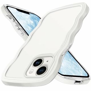 【サイズ:iPhone14/15_色:ホワイト】iPhone15 ケース クリア(その他)