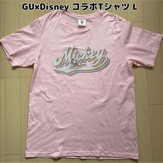 ジーユー(GU)のGU(ジーユー)×Disney(ディズニー)コラボTシャツ L(Tシャツ(半袖/袖なし))