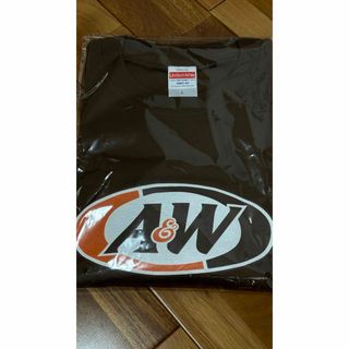 ＊A&W沖縄＊　ロゴＴシャツ　ブラウン　Lサイズ　ユニセックス　エンダー　紙袋付(Tシャツ/カットソー(半袖/袖なし))