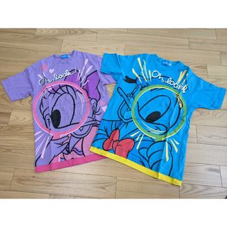 ディズニー(Disney)のディズニーリゾート ドナルドダック ディジーダックプリントTシャツ 半袖Tシャツ(Tシャツ(半袖/袖なし))