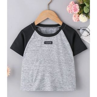 シーイン(SHEIN)のキッズ　SHEIN ラグランスリーブTシャツ(Tシャツ/カットソー)