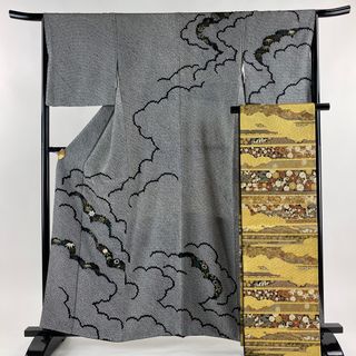 訪問着 身丈160cm 裄丈65.5cm 正絹 美品 秀品 【中古】(着物)