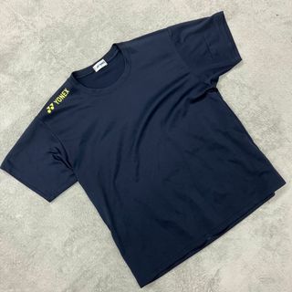 YONEX - YONEX Tシャツ ネイビー 半袖 ロゴ Uネック ユニセックス Sサイズ