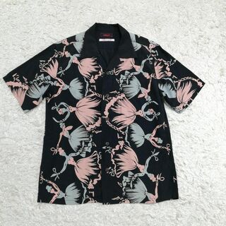 ハナレイ　アロハシャツ　オープンカラー　開襟シャツ　半袖　ハワイアン　メンズ　M(シャツ)