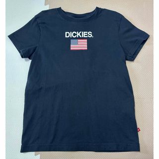 【DICKIES ディッキーズ】半袖Tシャツ アメリカ国旗 ブラック　M160