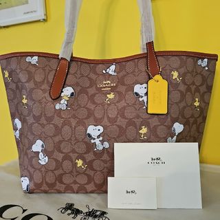 コーチ(COACH)のCOACH スヌーピー トートバッグ コーチ ウッドストック 可愛い 人気 新品(トートバッグ)