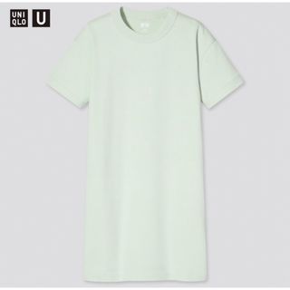 ユニクロ(UNIQLO)のUNIQLO クルーネックTワンピース 半袖 Tシャツ GIRLS(Tシャツ/カットソー)