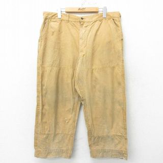 W36★古着 SAFTBAK ビンテージ ハンティング パンツ メンズ 60年代 60s ダック地 茶 ブラウン 24may24 中古 ボトムス ロング(ワークパンツ/カーゴパンツ)