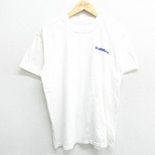 L★古着 半袖 ビンテージ Tシャツ メンズ 00年代 00s Staff Max コットン クルーネック 白 ホワイト 24may24 中古(Tシャツ/カットソー(半袖/袖なし))