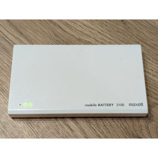 maxell - マクセル 薄型モバイルバッテリー ホワイト MPC-T3100