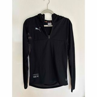 プーマ(PUMA)のキッズ　PUMA 長袖　メッシュ　指穴空き　黒　S(Tシャツ/カットソー)