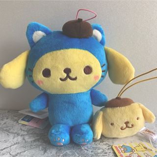 ポムポムプリン(ポムポムプリン)のサンリオ　ゆるかわ　きぐるみぬいぐるみ＆フェイスマスコット　【ポムポムプリン】(キャラクターグッズ)