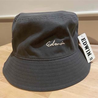 EDWIN - 【新品未使用】EDWIN バケットハット チャコールグレー