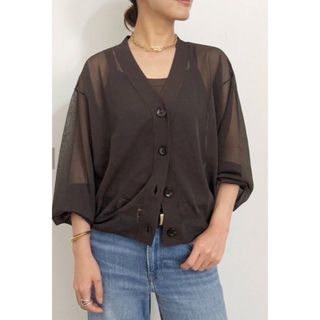 L'Appartement DEUXIEME CLASSE - L'Appartement購入◆Sheer Cardigan