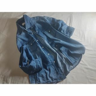 ヘルシーデニム(Healthy DENIM)のhealthy denim 八部袖　身体が泳ぐようなムードを演出するデニムシャツ(シャツ/ブラウス(長袖/七分))