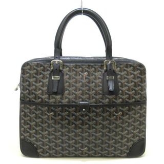 GOYARD - GOYARD(ゴヤール) ビジネスバッグ アンバサッドPM 黒 コーティングキャンバス×レザー