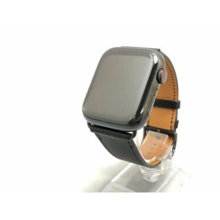 エルメス(Hermes)のHERMES(エルメス) 腕時計美品  Apple Watch Hermes Series7 GPS+Cellularモデル 45mm MKL73J/A ボーイズ スペースブラックステンレススチールケースとシンプルトゥール(黒) 黒(腕時計)