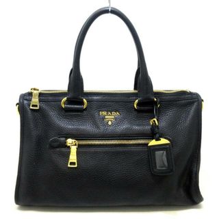 プラダ(PRADA)のPRADA(プラダ) ハンドバッグ トライアングルロゴ BL0805 黒 ヴィッテロダイノ(レザー)(ハンドバッグ)