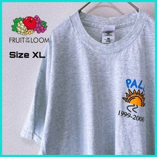 FRUIT OF THE LOOM - フルーツオブザルーム Tシャツ 古着 XL バックプリント ホワイト/07