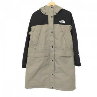 ザノースフェイス(THE NORTH FACE)のTHE NORTH FACE(ノースフェイス) コート サイズL レディース - ベージュ×黒 長袖/ゴアテックス/春/秋(その他)